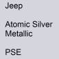 Preview: Jeep, Atomic Silver Metallic, PSE.